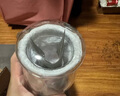 物生物（RELEA）玻璃杯男女士茶水分离办公泡茶杯双层耐高温花茶杯带把手 常规款 500ml 实拍图