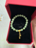 老庙黄金转运珠足金六字真言两世欢莲花吊坠好事莲莲DIY手串手链配件 约：3.73g 实拍图