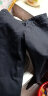 世顶加绒黑色牛仔裤男弹力韩版修身2023冬季男士小脚裤厚休闲铅笔长裤 黑色 常规 28(2尺1) 实拍图