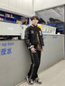 NODE SPORTS品牌联名男士休闲裤春夏新款裤子男宽松舒适阔腿裤休闲百搭长裤 黑色B【直筒】 XL 实拍图