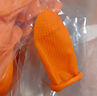防滑手指套加厚耐磨防水防割伤劳保指套无尘车间点钞翻书一次性手指套 L加厚防滑橙色【20个】 实拍图