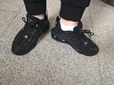 卡帝乐鳄鱼（CARTELO）男鞋春季时尚网面休闲鞋子男潮流透气老爹鞋气垫运动鞋 黑金 42 实拍图