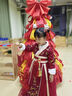 芭米诺汉服女童冬款中国风古装冬季拜年服唐装儿童裙子 红色单裙子 120 实拍图