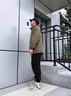 NEW OR MODE美式复古麂皮绒外套男春秋季新款立领夹克男款潮牌痞帅高级感褂子 绿色 XL 实拍图