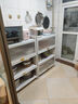 帅仕（shuaishi）厨房用具置物架落地多层餐边柜收纳碗柜家用橱柜微波炉烤箱储物柜 【升级特厚】白4层80长42深丨高硬度实心门丨特强承重 实拍图