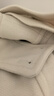 无印良品（MUJI）女式羊毛混牛角扣大衣长款连帽毛呢呢子外套秋冬季外衣女装 米白色 M (160/84A) 实拍图