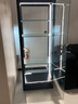 永苒手办柜展示柜高达玩具乐高储物柜模型透明玻璃展柜 黑色 【福利款】单门四层40*40*160cm 实拍图