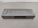 JJC USB3.0读卡器 适用于华为手机NM卡 SD/TF卡高速多合一OTG支持Type-C安卓苹果16/15读取存储卡配件 商务灰 Type-C+USB+Micro B口 实拍图