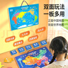 孩悦会说话的磁力拼图中国地图+世界地图双面地图 礼盒 中国地图拼图地理世界地图儿童小学生初中生地图画板多用拼图儿童玩具地图趣味装精美手提礼盒六一儿童节礼物圣诞礼物 实拍图