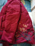 鸭鸭（YAYA）奶奶冬装羽绒服女中老年人妈妈装老太太保暖防寒加厚红色新年外套 紫红 2XL /175 实拍图