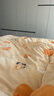 雅鹿 牛奶绒四件套冬季加厚珊瑚绒双面绒法兰绒床单被套床笠床上套件 小橘子【双面加绒 适合裸睡】 1.8m 床单款 四件套-适合200x230cm被芯 实拍图
