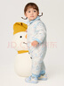 巴拉巴拉童装连体衣婴儿冬装外出加绒加厚抱衣爬服男童女童儿童宝宝 白蓝色调00318 80cm 实拍图