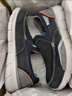 斯凯奇（Skechers）男鞋商务休闲鞋百搭帆布鞋舒适复古一脚蹬鞋子男 NVY海蓝 43 实拍图