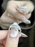 两世欢999足银精致小灵蛇食指开口戒指女指环个性指尖配饰尾戒小众设计 灵蛇戒指【999足银】 实拍图