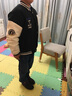 NASALIKE官方外套秋冬季美式毛巾绣棒球服男女情侣撞色拼接飞行员男士夹克 黑色 加厚款 加绒 L （建议110-120斤） 实拍图