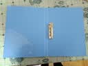 优必利A4文件夹资料夹档案夹报告夹 单强力夹 1只装 蓝色1251文件夹 实拍图