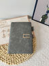 超厚鹿头高档A5笔记本办公皮面本商务记事本厚皮本子学生会议送礼老师专用硬皮日记本鹿头 A5/灰色搭扣/200页 1本装 实拍图