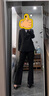 尚都比拉职业通勤西装套装女春秋正装西服外套裤子面试两件套 深灰色 XL 实拍图