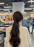 京喜自营-专用品牌甜美慵懒层次卷马尾辫子女仿真发绑带式低扎自然马尾气质发圈马尾 发圈卷马尾【棕黑色】 实拍图