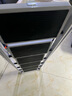 格普瑞梯子家用多功能人字梯加厚轻便折叠梯子稳固安全步梯便携室内爬梯 加厚碳钢白色六步梯 实拍图