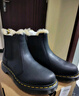 马丁博士（Dr.Martens）2976 Leonore冬加绒厚保暖雪地靴切尔西靴 黑色 39 实拍图