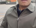 罗蒙100%纯棉夹克男士中青年春秋季外套工装休闲翻领爸爸装男装茄克衫 实拍图