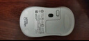罗技（Logitech）M221无线鼠标(M220造型)usb无线静音鼠标笔记本台式电脑mac无线办公鼠标中小手电池小巧便携 多彩 米白色 实拍图