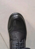 意尔康皮鞋男软底商务休闲鞋秋冬圆头加绒系带新款棉鞋 55476W黑色44 实拍图