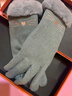 TSFUL保暖手套冬季女加绒加厚骑行全指分指毛绒可爱卡通韩版简约防 实拍图