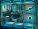 睿炽英特尔RTX4070酷睿i7升i9 24核64G内存台式电脑办公主机设计渲染政府补贴家用游戏水冷DIY组装整机 B：i7级24线程+32G+RX580稳定吃鸡 主机 实拍图