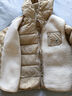 巴拉巴拉童装儿童羽绒服两件套男童女童宝宝冬装连帽外套 咖白色调00351 150 充绒量58g 实拍图