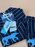 野兽派家居（tbh）Z系列天丝棉条纹家居服套装男女同款家居服套装 黑豹睡衣 长款XS 实拍图