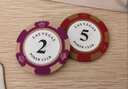 乾仓（qiancang） 德扑筹码 麻将德州扑克筹码币棋牌室专用积分币套装游戏14克粘土 【1+2+5+10+20】共100片 实拍图