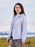 骆驼（CAMEL）薄绒风衣女户外防泼水修身梭织外套 J23CAYL6066 丁香紫 M 实拍图