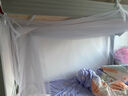 绮盼 加密蚊帐家纺 单人床大学生宿舍帐纱职工寝室上下铺帐子 家用高低架子床 浅蓝色 纯白 1.2m宽床适用 实拍图