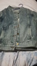 德玛纳【私服夹克】春秋季上衣复古立领时髦重工金属纽扣牛仔短外套女 实拍图