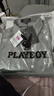花花公子（PLAYBOY）衬衫男七分袖夏季男士短袖衬衣男冰丝休闲宽松男装外套 蓝白 2XL 实拍图