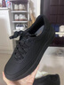 德赛（DESAI）男鞋低帮百搭真皮百搭休闲鞋时尚轻便通勤运动板鞋男 黑色 39 实拍图