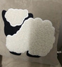 LIVING INC牧场 可爱卡通毛绒抱枕儿童卧室床上靠垫客厅沙发靠枕羊毛简约 罗曼诺夫羊 45x45cm 枕套 枕芯 实拍图