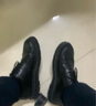 海澜之家HLA皮鞋男士复古雕花英伦风格商务休闲鞋HAAPXM1EAV069 黑色42 实拍图