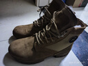 强人羊毛保暖男靴3515作战靴冬季户外登山训练棉靴 棕色防寒靴 棕 44 实拍图
