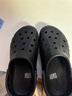 卡骆驰crocs贝雅云彩女士洞洞鞋户外休闲鞋|208186 黑色-001(含智必星) 34 (210mm) 实拍图