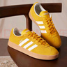 adidas T头鞋 VL COURT 2.0复古板鞋德训鞋男女阿迪达斯轻运动 金黄色/白色/树脂黄 40.5 实拍图