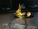 齐选汽车香水摆件一帆风顺高档合金中控台创意个性香水座车载香薰男士 一帆风顺-尊贵金-钟表款 实拍图