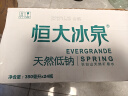 恒大冰泉 长白山饮用低钠矿泉水会议办公用水 350ml*24瓶  整箱装 实拍图