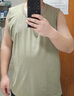 蕉内棉棉301H情侣款背心男女士100%纯棉无侧缝宽松圆领居家睡衣夏季 【宽肩】海藻绿 3XL 实拍图