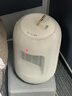 小质 取暖器家用暖风机电暖器小型电暖气电热办公室快热炉暖风扇烤火箱热风小太阳烤火炉桌面台式两用 奶白色【经典色】 1秒即热+摇头送风+冷热双用 实拍图