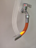 牛享水龙头延伸器硅胶延长万能加长管厨房卫生间防溅阳台水管延伸器 【不锈钢接口橙色20cm】配转接头 实拍图