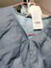 茵曼轻薄简约无领短款羽绒马甲冬女装内搭外穿外套上衣 樱洛蓝 M 实拍图