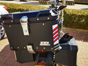 星骑侠裂行pcx160摩托车尾箱uy125uu铝合金尾箱巧格i电动车小牛n1后备箱 55L黑色+内衬+碳钢底座 实拍图